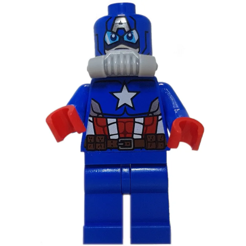 Captain America in Scuba Suit with Printed Mask