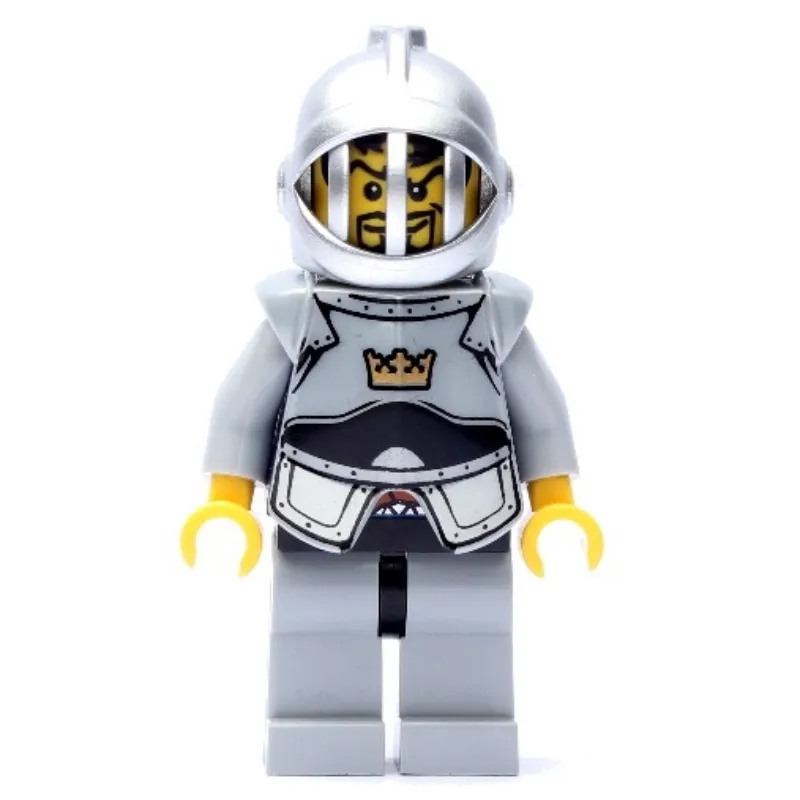 Knight, Dark Blue, Armor, Helmet with Grille