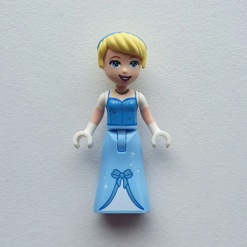Cinderella - Bright Light Blue Dress, White Under-Dress, White Hands