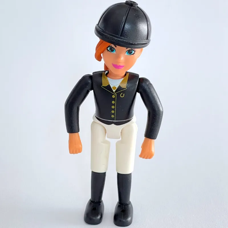 Belville Horse Rider, Black Top and Helmet