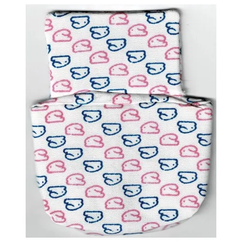 Duplo, Sleeping Bag / Baby Pouch with Pink and Blue Rabbit / Bunny Print