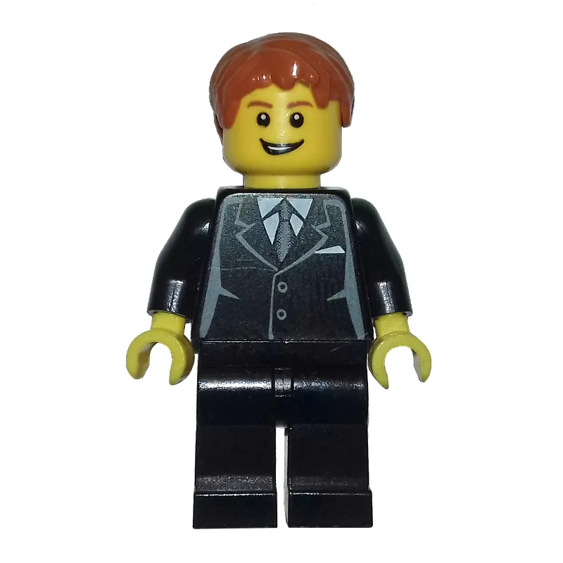 Black Torso, Black Legs, Dark Orange Hair