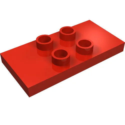 Duplo Plate 2 x 4 x 1/3 with 4 Center Studs [Thin]