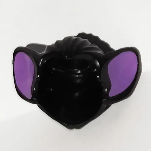 Hair, Bat Ears and Medium Lavender Inner Ear Print