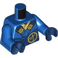 Torso, Robe, Dark Blue Trim, Gold Symbols print, Blue Arms, Dark Blue Hands