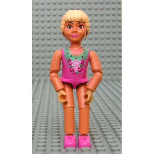 Belville Figure Articulated Elbows, Child, Female, Light Yellow Hair, Dark Pink Laced Top Print (Princess Vanilla)