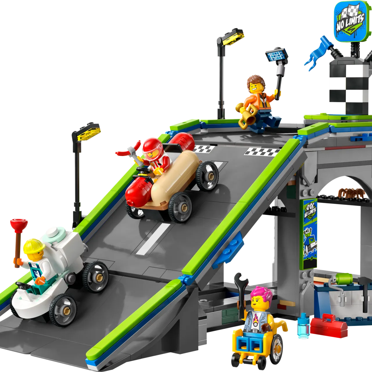 No Limits: Race Car Ramp Track