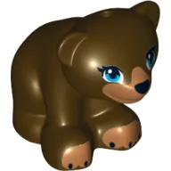 Animal, Bear, Small with Hole in Top and Blue Eyes Print