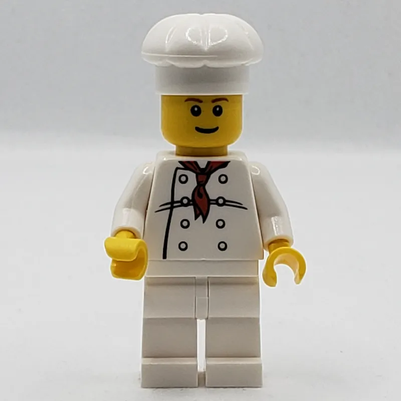 Chef, Red Neckerchief, White Legs, Smile, Reddish Brown Eyebrows