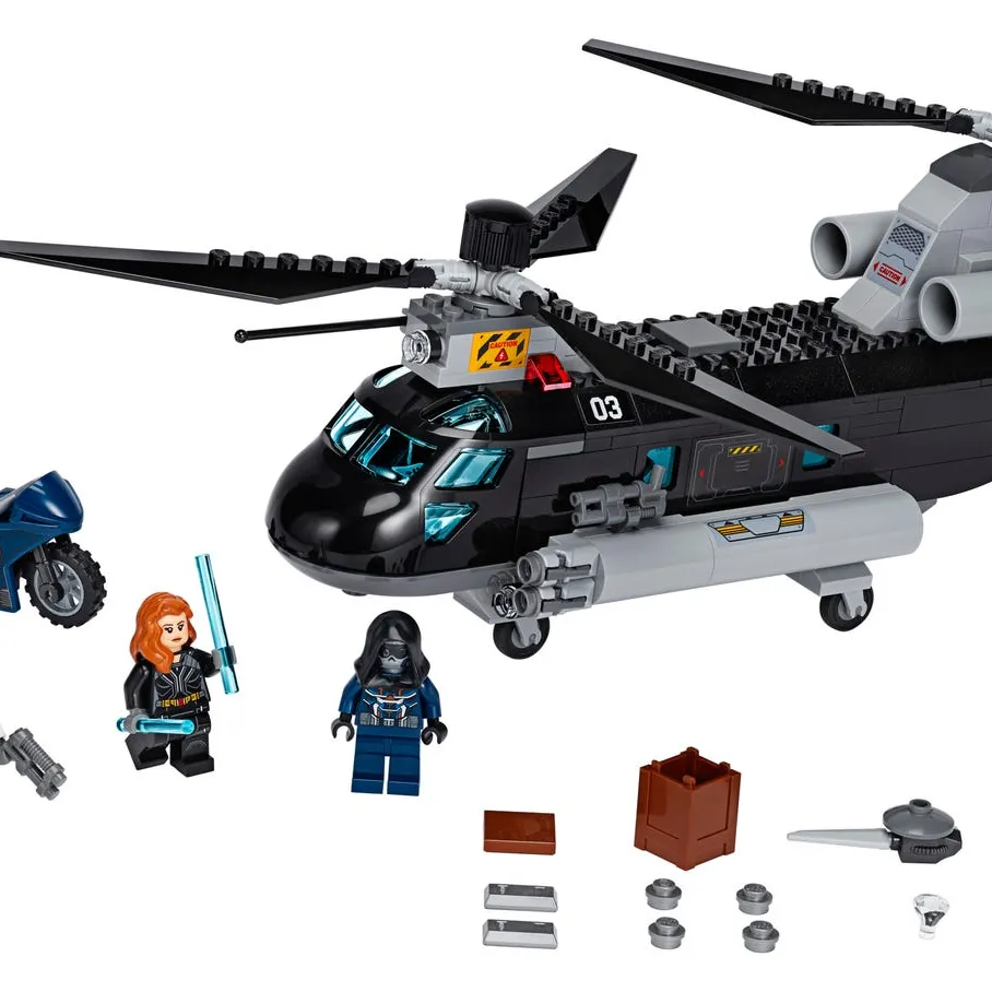 Black Widow's Helicopter Chase