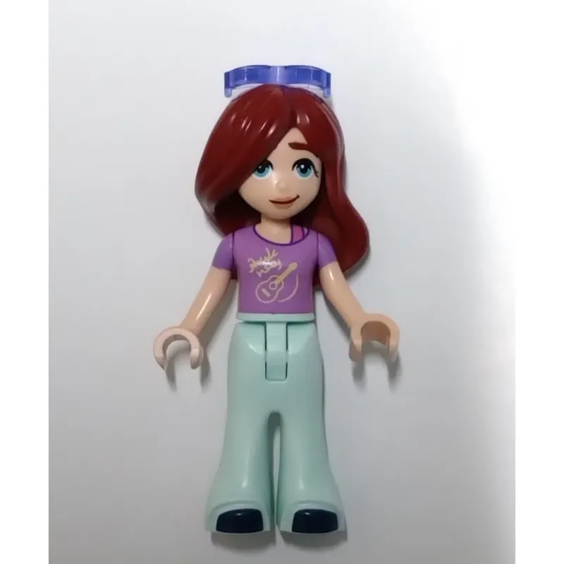 Paisley - Lavender Top, Light Aqua Legs, Sunglasses