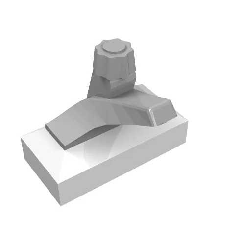 Tap 1 x 2 Base with Light Gray Spout