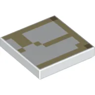 Tile 2 x 2 with Minecraft Iron Golem Skin Print