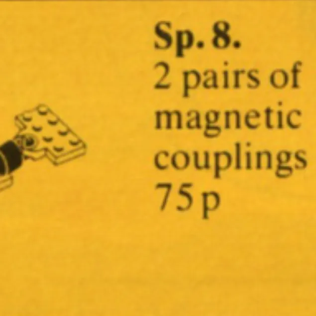 Magnetic Train Couplers with Plates