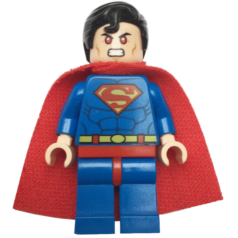 Superman with Red Eyes on Dual Sided Head