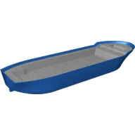 Boat 74 x 18 x 7 with Light Bluish Gray Deck [Complete Assembly]