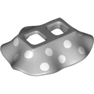 Minifig Hipwear Skirt with 16 White Polka Dots Print (Minnie)