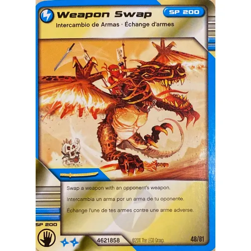 Trading Card, Ninjago Deck #1: 48 - Weapon Swap - North American Version