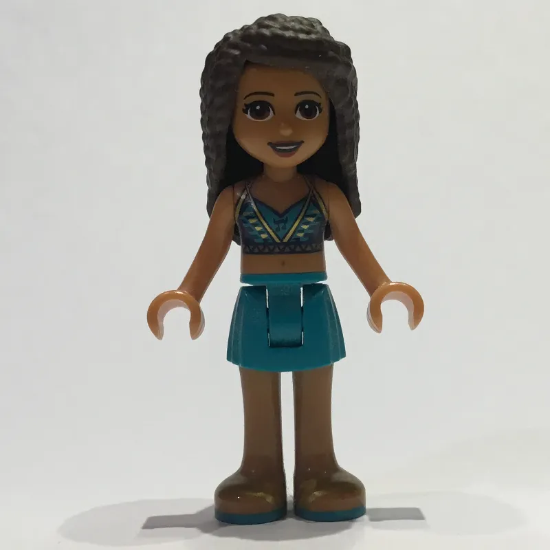 Andrea - Dark Turquoise Bikini, Dark Turquoise Skirt