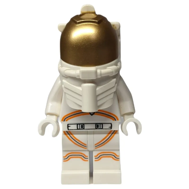 Astronaut, Woman, White Torso and Legs, Orange Trim