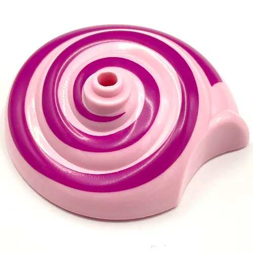 Belville, Insect Body Part, Snail Shell with Dark Pink Spiral Print