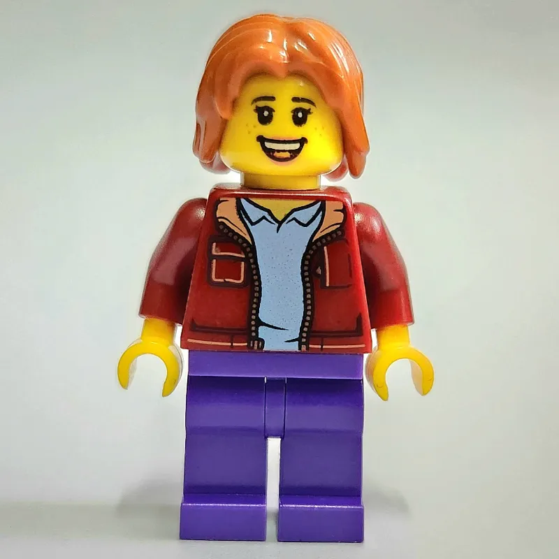 Dark Red Torso, Dark Purple Legs, Dark Orange Hair