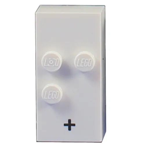 Braille Brick 2 x 4 with 3 Studs ⠖ and '+' Print