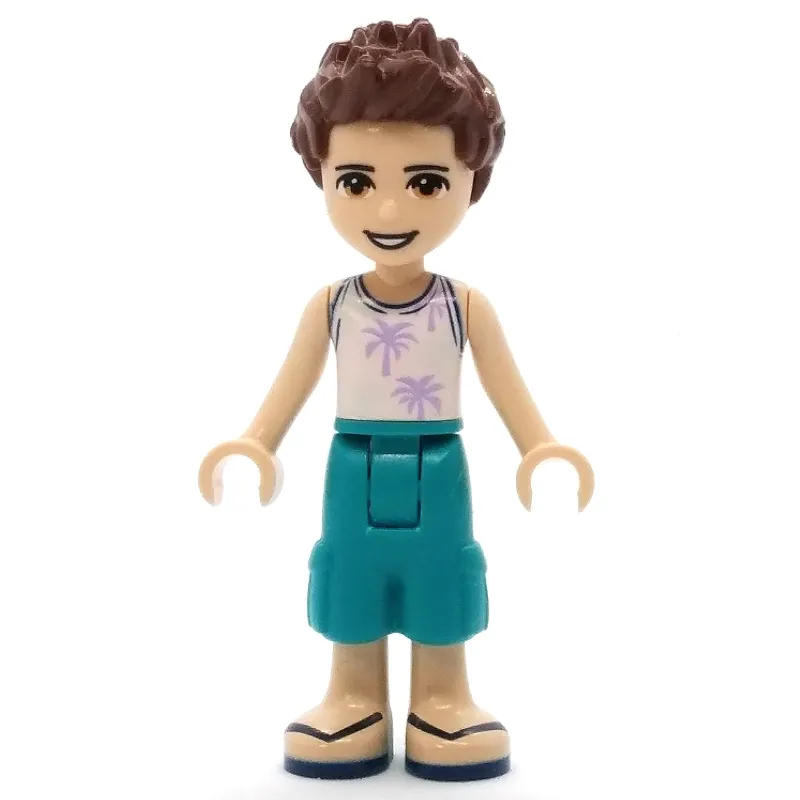 Ethan - White Shirt, Dark Turquoise Trousers, Reddish Brown Hair