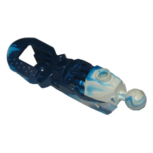 Large Figure Skeletal, Limb, with 2 Ball Joints, Marbled White Pattern (Toa Inika)