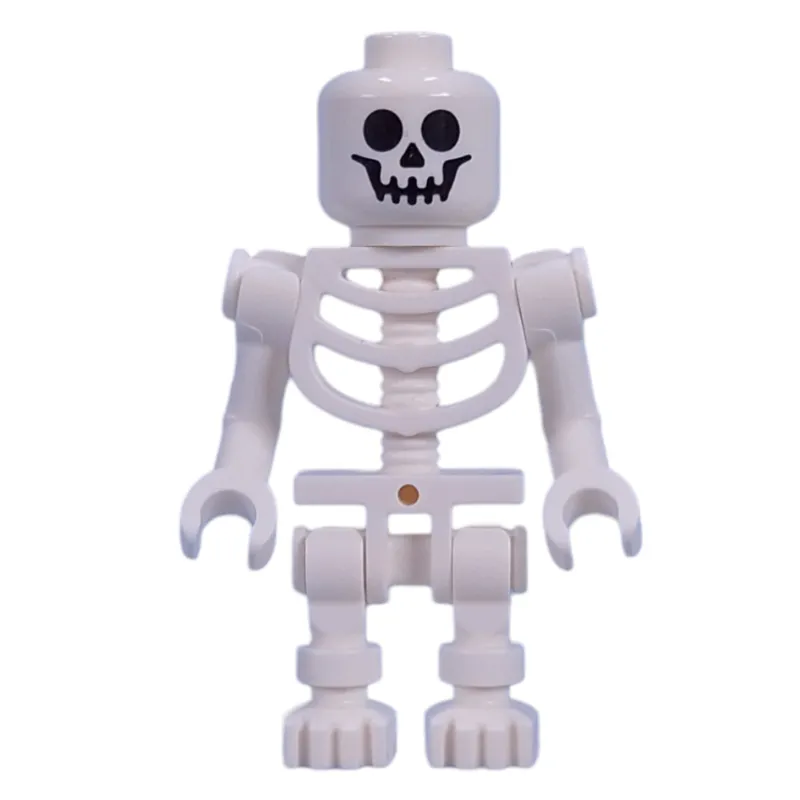Skeleton, Standard Face, Bent Arms, Vertical Hand Clips, 78132 Torso, 3626c Head