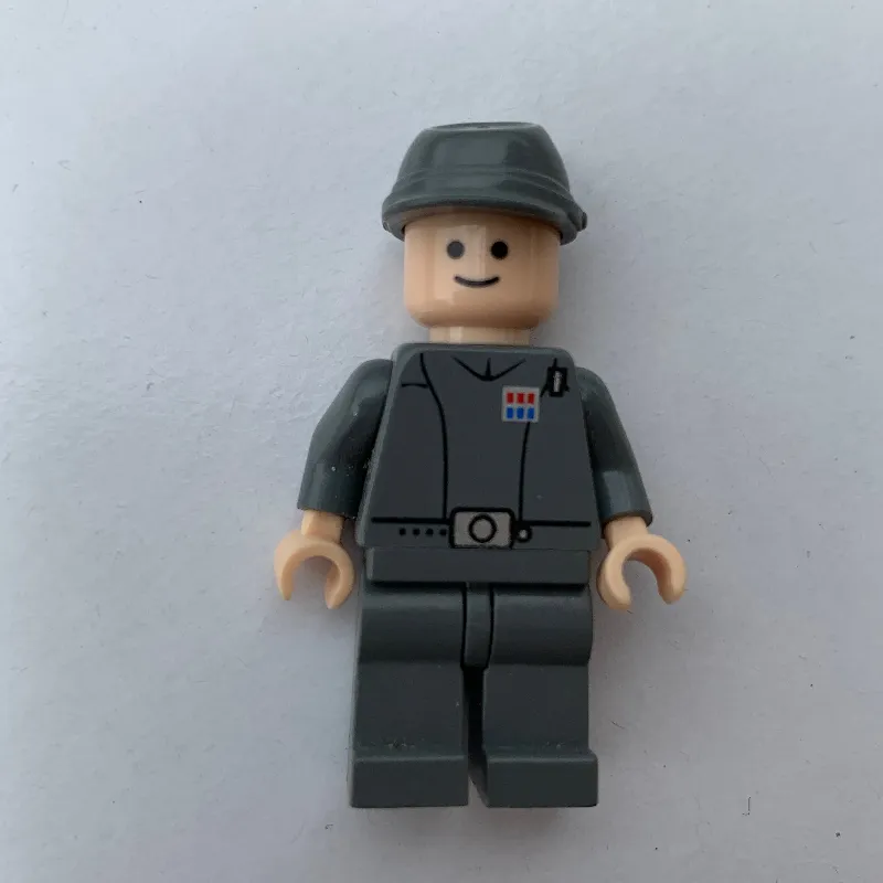 Imperial Officer / Captain / Commandant / Commander, Dark Bluish Gray Uniform, Cavalry Cap, Black Eyes