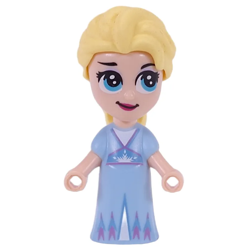Elsa - Microdoll, Bright Light Blue Dress, Hair in Tail, Looking Up