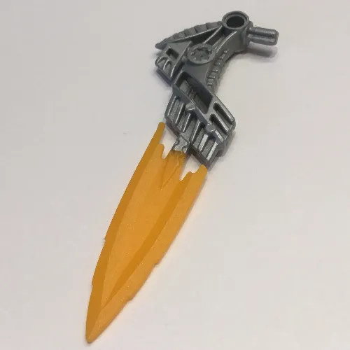 Large Figure Weapon Blade, Fire Shooter with Orange Blade