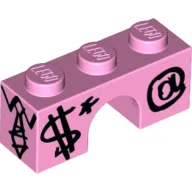 Brick Arch 1 x 3 with Biznis Kitty Body Print