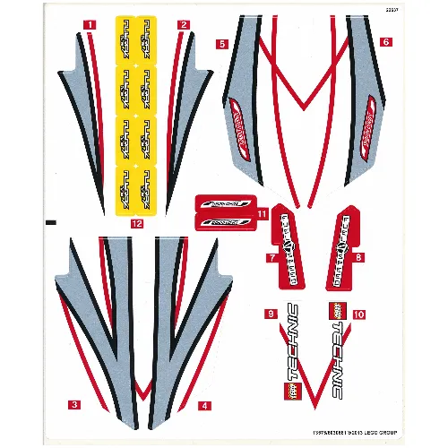 Sticker Sheet 1 for Set 42000-1