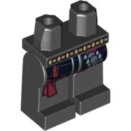 Hips and Black Legs with Belt, Sash, and Buckles Print