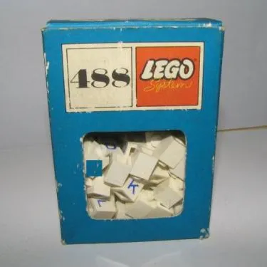 1 x 1 Bricks with Letters (System)