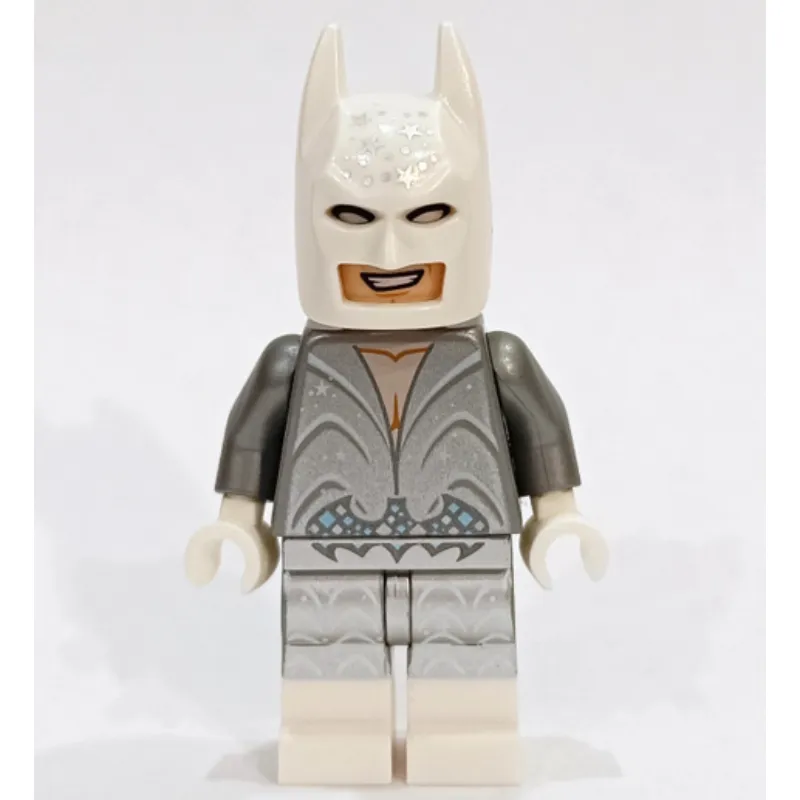 Batman, Glitter Silver Suit, White Cowl