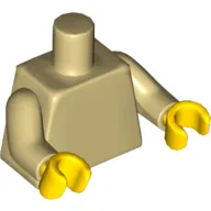 Torso, Tan Arms, Yellow Hands [Plain]