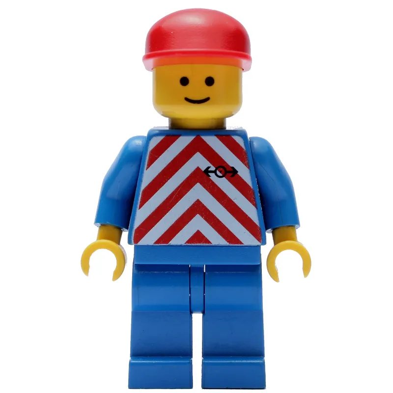 Train Worker - Red/White Shirt, Blue Legs, Red Cap