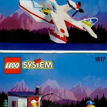 Sea Plane with Hut and Boat