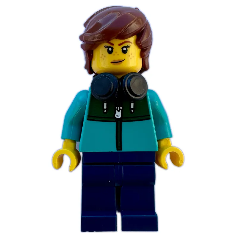 Tudor House Resident, Dark Turquoise Torso, Dark Blue Legs