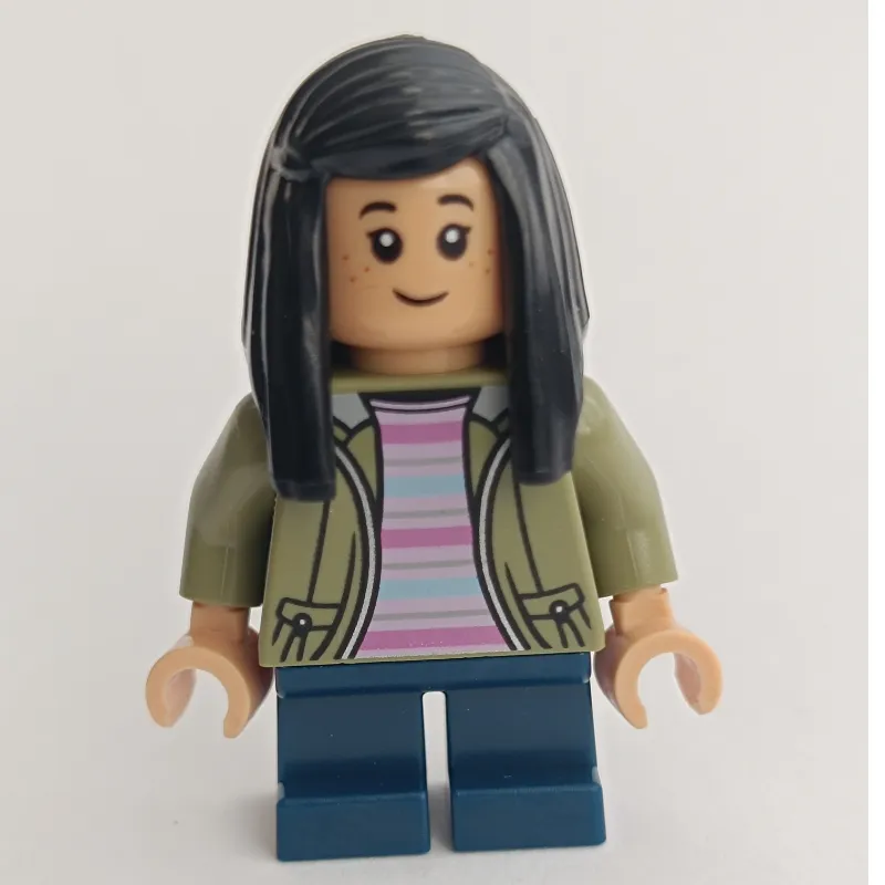 Cho Chang, Short Legs, Olive Green Jacket