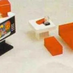 Colour T.V. and Chair