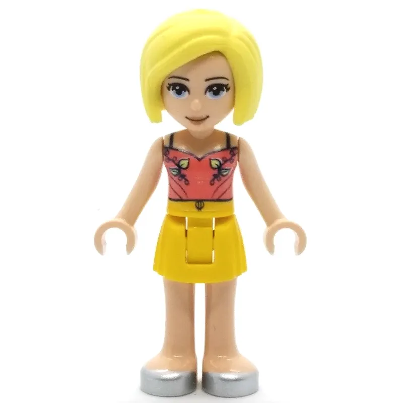 Roxy - Coral Top, Yellow Skirt