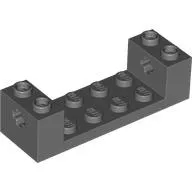 Brick Special 2 x 6 x 1 1/3 with Axle Holes and 2 x 4 Recessed, Ridges at Underside