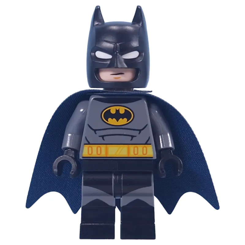 Batman, Dark Bluish Grey Suit, Black / Dark Blue Cape, Black Cowl