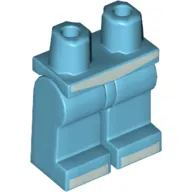 Hips and Medium Azure Legs with White Belt and Toes Print