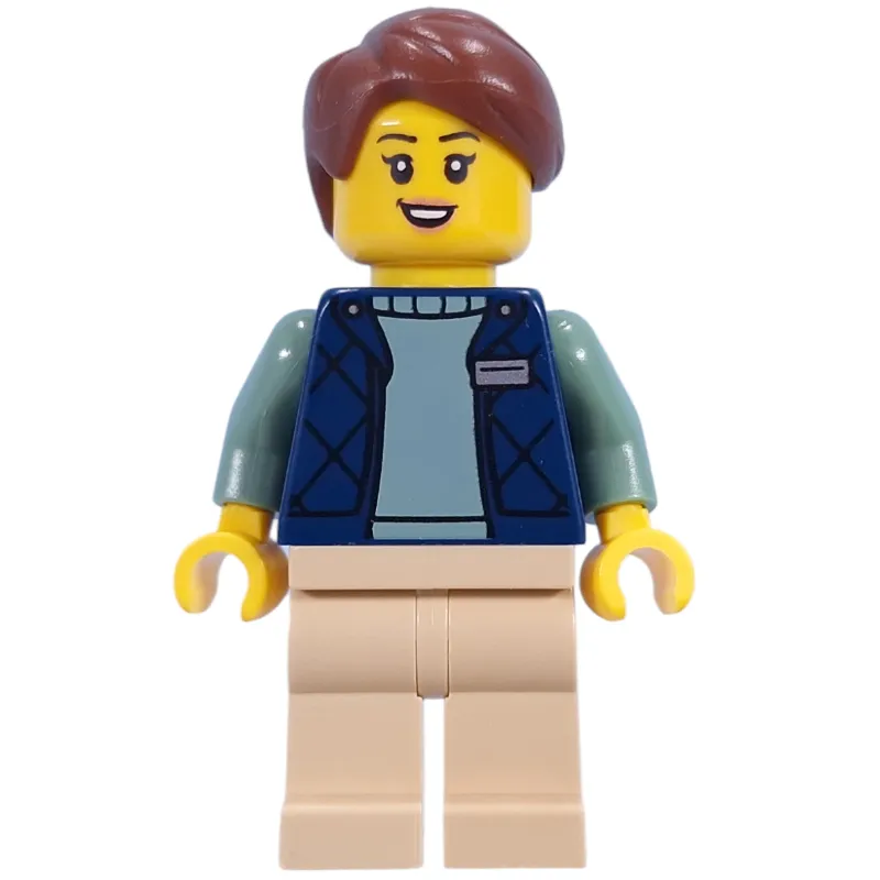 Guide, Dark Blue Torso, Tan Legs, Reddish Brown Hair