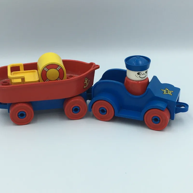 Car with Boat and Trailer